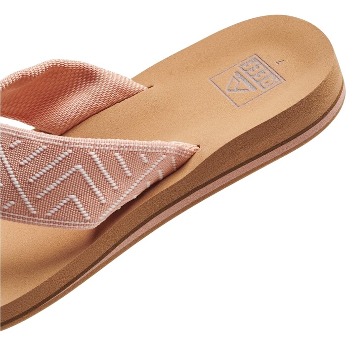 2024 Reef Womens Spring Woven Flip Flop Sandals CI6717 - Peach Parfait